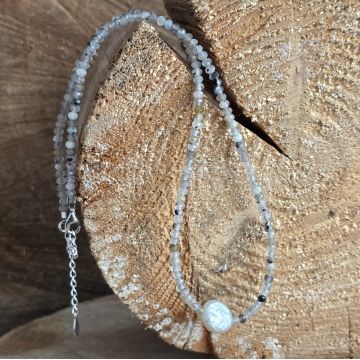 Colier labradorit Aura #149