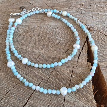 Colier larimar Peace #238