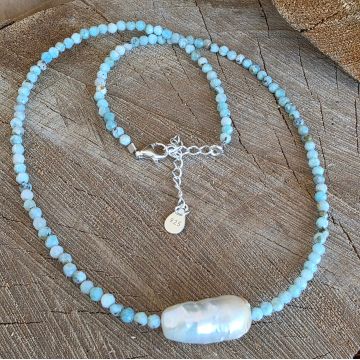 Colier larimar Peace #239