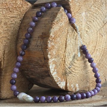 Colier lepidolit Stillness #162