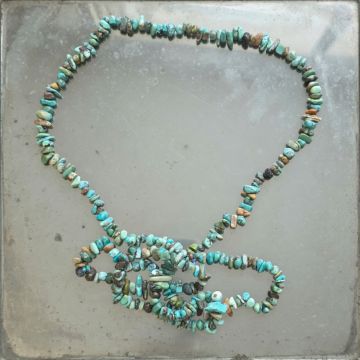 Colier lung chipsuri turcoaz