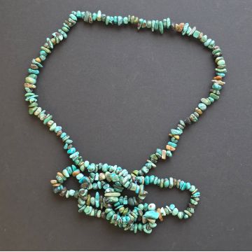 Colier lung chipsuri turcoaz
