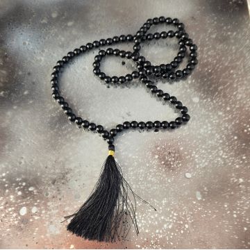Colier Mala din onix negru – 108 mărgele naturale