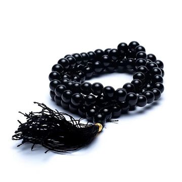 Colier Mala din onix negru – 108 mărgele naturale