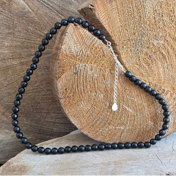 Colier obsidian negru Silence #227