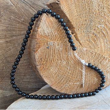 Colier obsidian negru Silence #228
