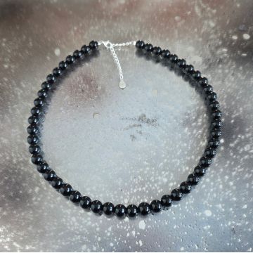 Colier obsidian negru Silence #229