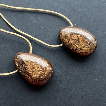 Colier pandantiv bronzit DROP