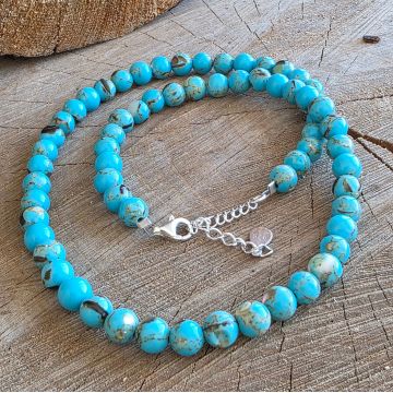 Colier sidef albastru Ocean #232