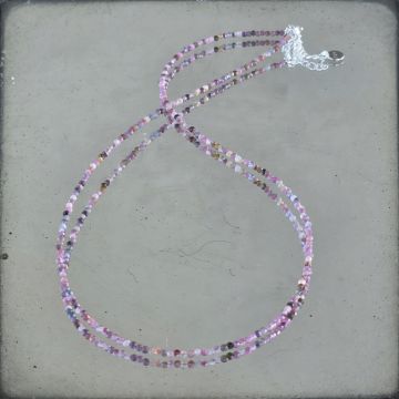 Colier turmalina roz Love #215