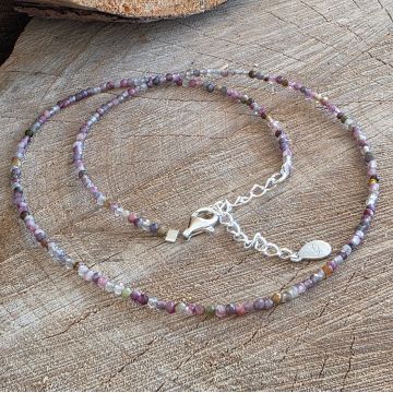 Colier turmalina roz Love #215