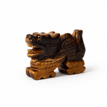 Dragon Energetic din Ochi de Tigru ,   Stabilitate si Forta Interioara