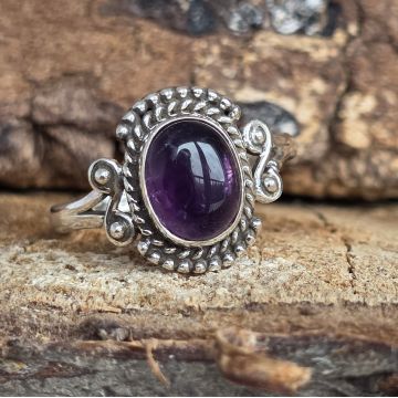 Inel argint ametist | GRACE