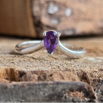 Inel argint ametist | LYRA