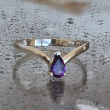 Inel argint ametist | LYRA