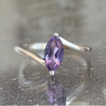 Inel argint ametist | MARQUISE