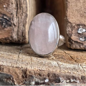 Inel argint cuart roz | ROSE 4