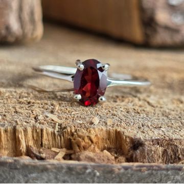 Inel argint granat | CELESTE