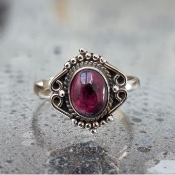 Inel argint granat | GRACE