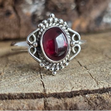 Inel argint granat | GRACE
