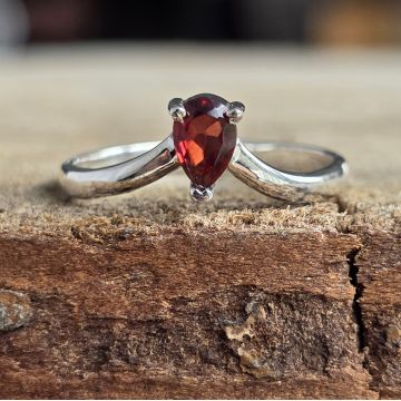 Inel argint granat | LYRA