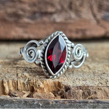 Inel argint granat | PASSION