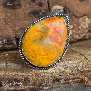 Inel argint jasp bumblebee | Model 2