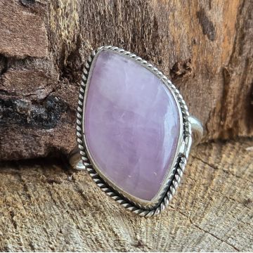 Inel argint kunzit | Model 2