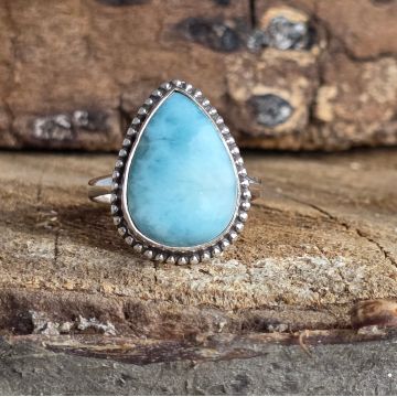 Inel argint larimar | Model 10