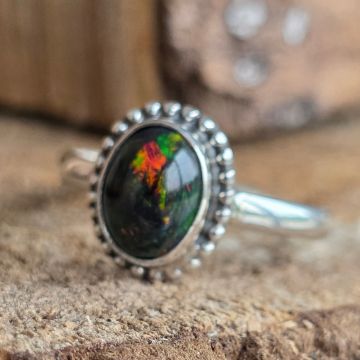 Inel argint opal etiopian | Model 11