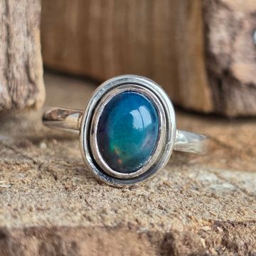 Inel argint opal etiopian | Model 2