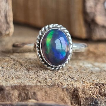 Inel argint opal etiopian | Model 5