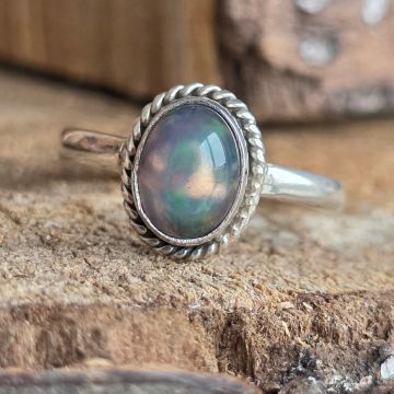 Inel argint opal etiopian | Model 7