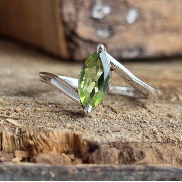 Inel argint peridot | MARQUISE