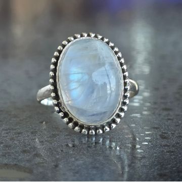 Inel argint piatra lunii | AURA