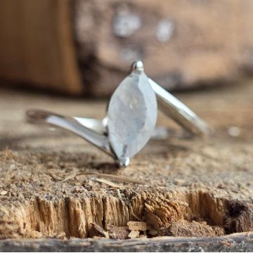 Inel argint piatra lunii | MARQUISE