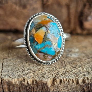 Inel argint spiny oyster | Model 3