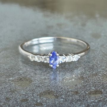 Inel argint tanzanit | Glow