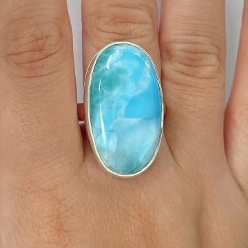 Inel larimar din argint | Model 14