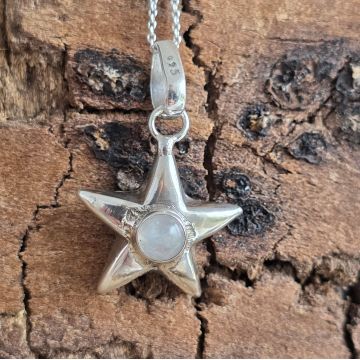 Pandantiv argint piatra lunii | Star