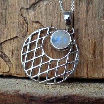 Pandantiv piatra lunii argint | Glow