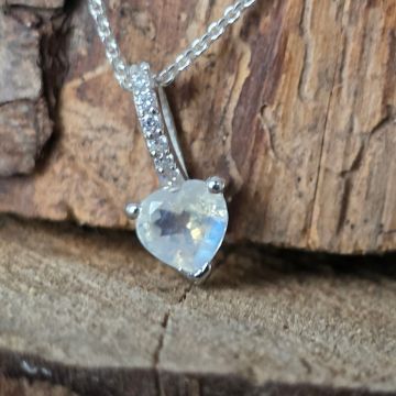 Pandantiv piatra lunii argint | Selene