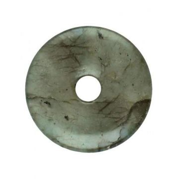 Pandantiv piatra pi donut labradorit S