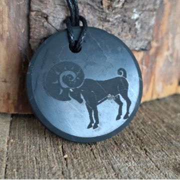 Pandantiv shungit zodia Berbec