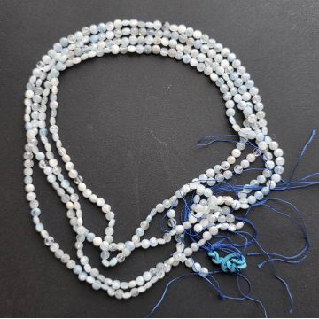 Sirag margele pietre semipretioase circle fatetate ACVAMARIN