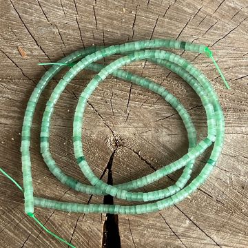 Sirag margele pietre semipretioase discuri AVENTURIN VERDE