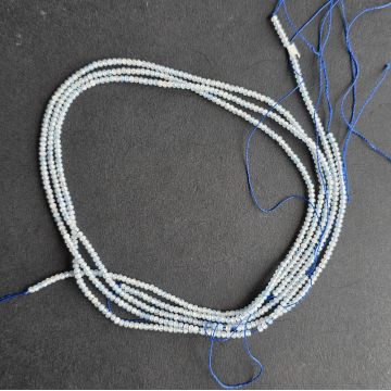 Sirag margele pietre semipretioase discuri fatetate ACVAMARIN