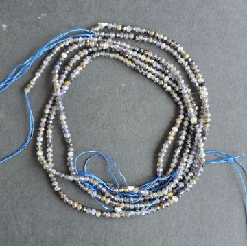 Sirag margele pietre semipretioase discuri fatetate IOLIT