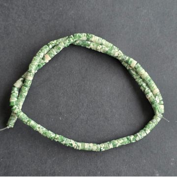 Sirag margele pietre semipretioase discuri JAD VERDE SPOT