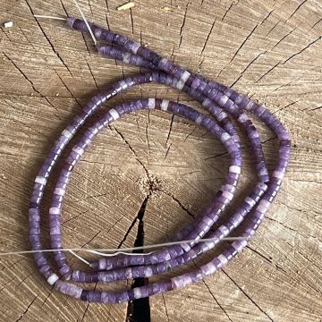 Sirag margele pietre semipretioase discuri LEPIDOLIT